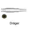 SiemensDräger1 SpO2-Adapterkabel zu Siemens Dräger Vitalert