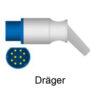 SiemensDräger2 SpO2-Adapterkabel zu Siemens Dräger Sirecust