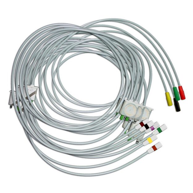10-adr. Elektroden-Saugleitung GE Original GE KISS+ 10-adriger Satz EKG-Saugleitungen