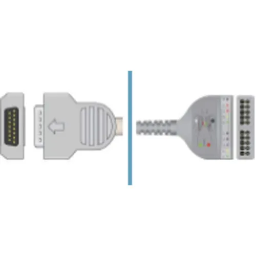 NI-CR004-330210 USB-to-serial adapter cable connecting a 9-pin D-sub connector to a multi-pin terminal block