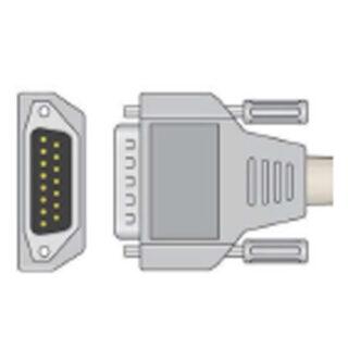 Adapter cable with a VGA (HD-15) connector on the right and a DB-9 connector on the left, showing a male-to-female style adapter.