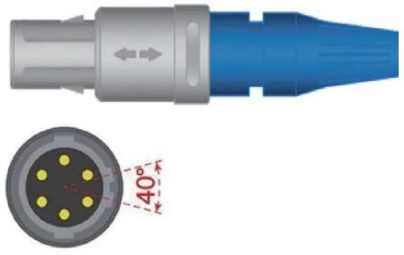 Siemens-Vista-1 SpO2-Fingersensor zu Dräger Vista 120 (3,00 m)